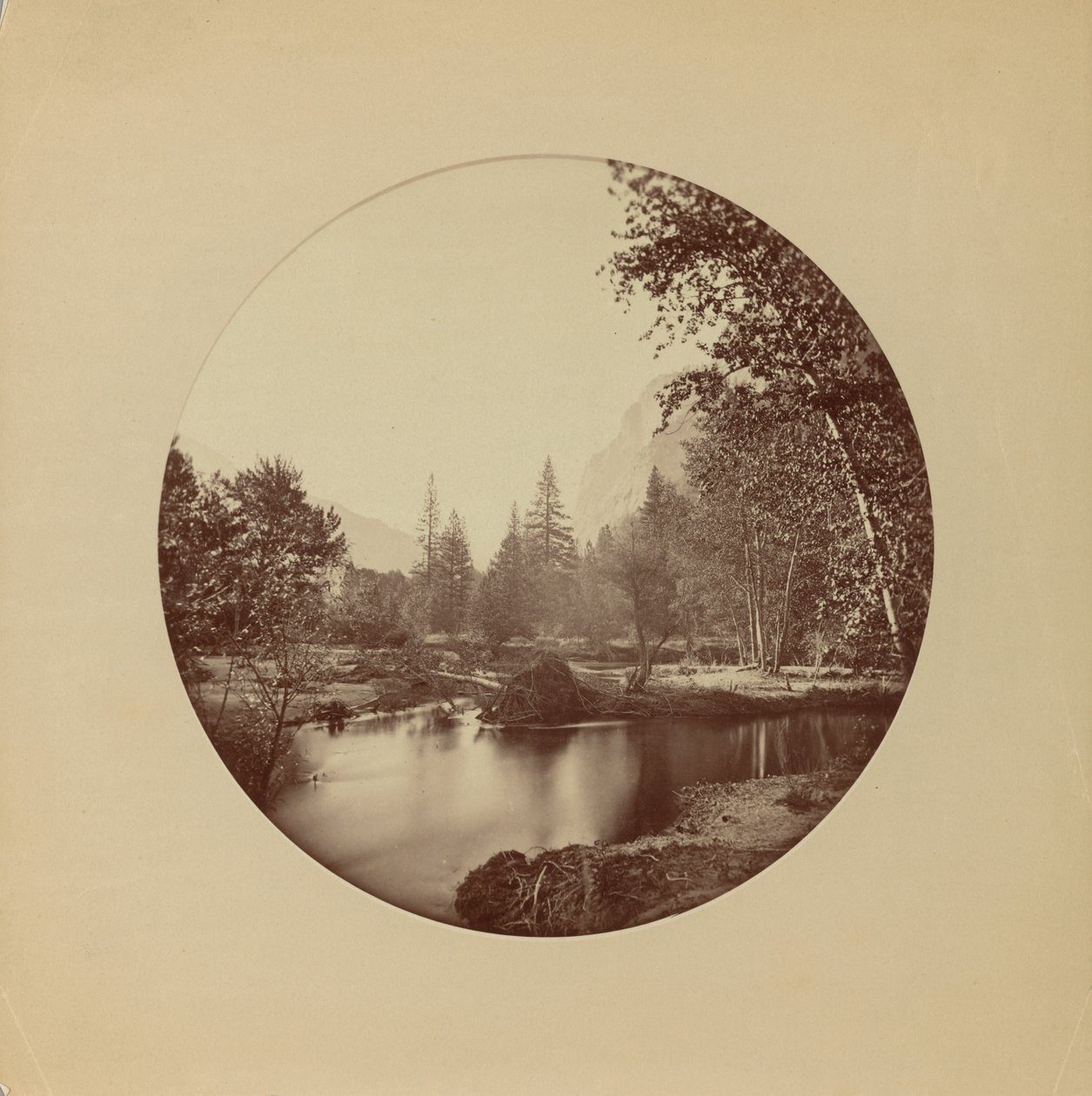Glacier Point, 3700 ft, Yosemite by Carleton Watkins