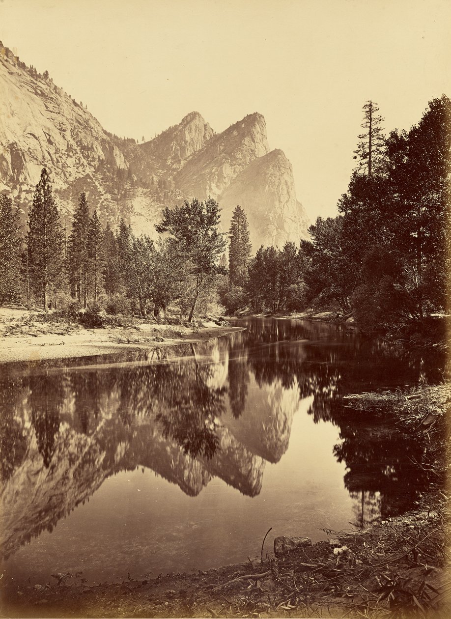 Mirror. The Three Brothers. by Carleton Watkins