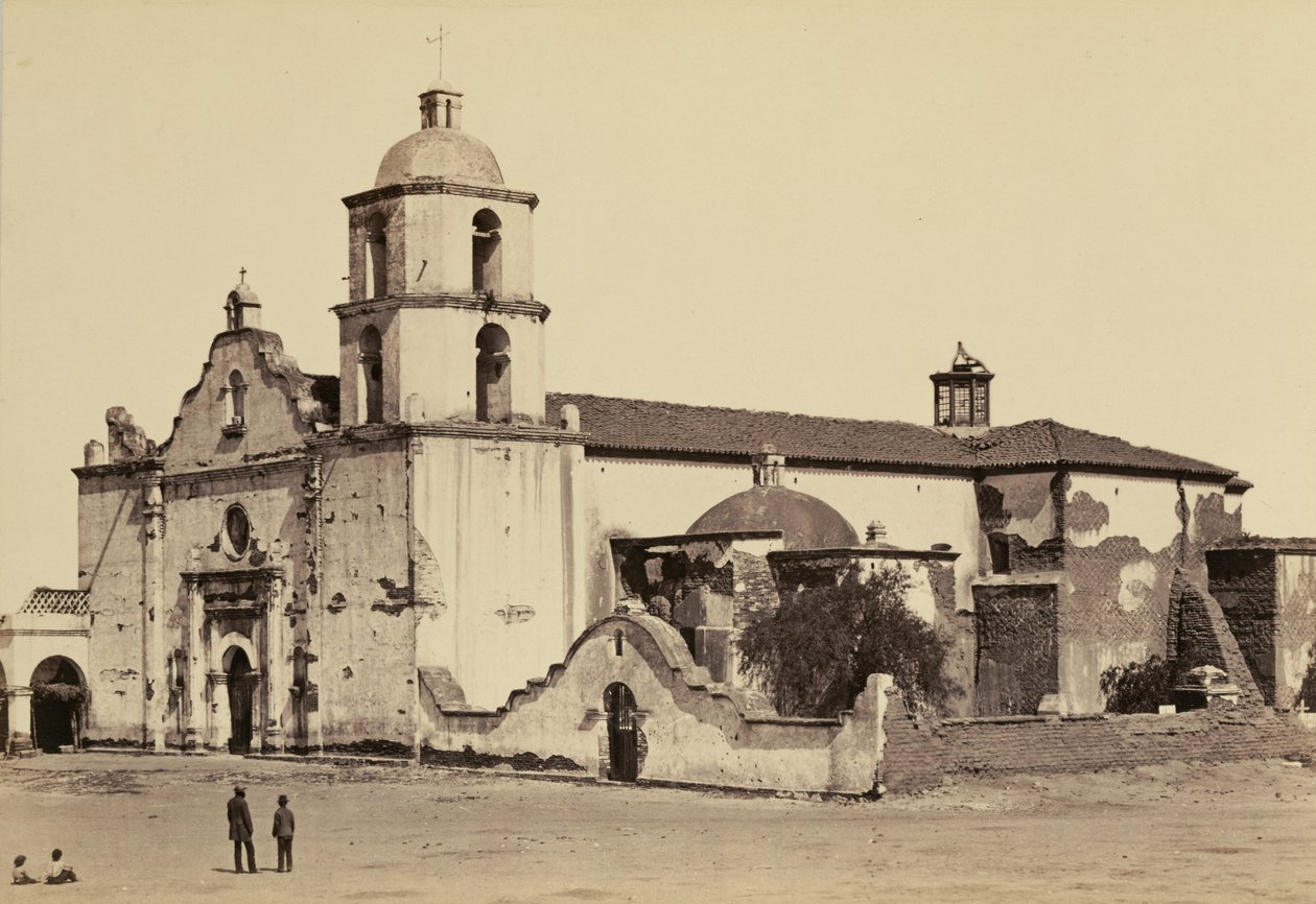 Mission, San Luis Rey de Francia by Carleton Watkins