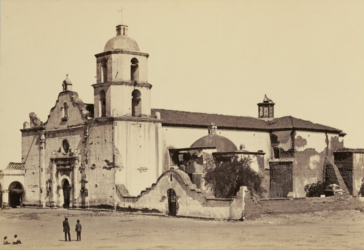 Mission, San Luis Rey de Francia by Carleton Watkins