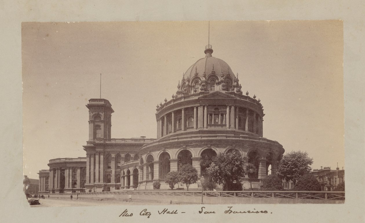 New City Hall - San Francisco by Carleton Watkins