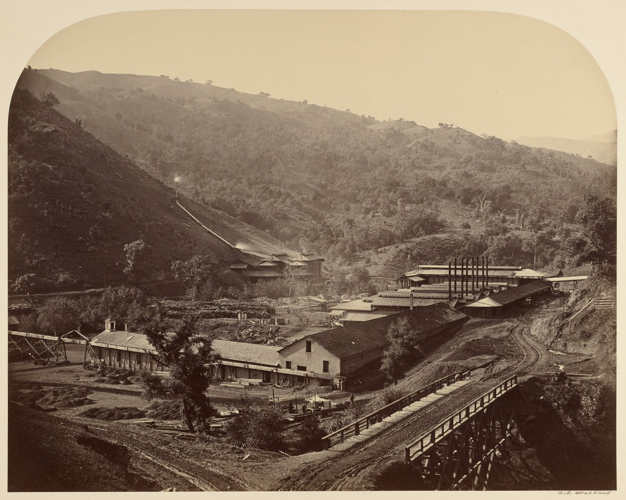 Smelting Works, New Almaden by Carleton Watkins