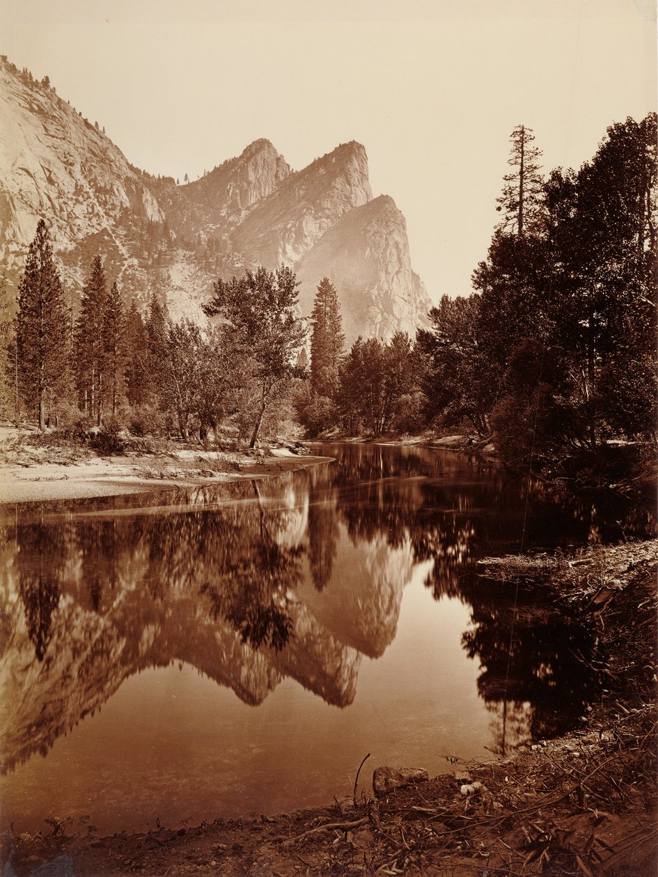 Three Brothers, Yosemite Valley by Carleton Watkins