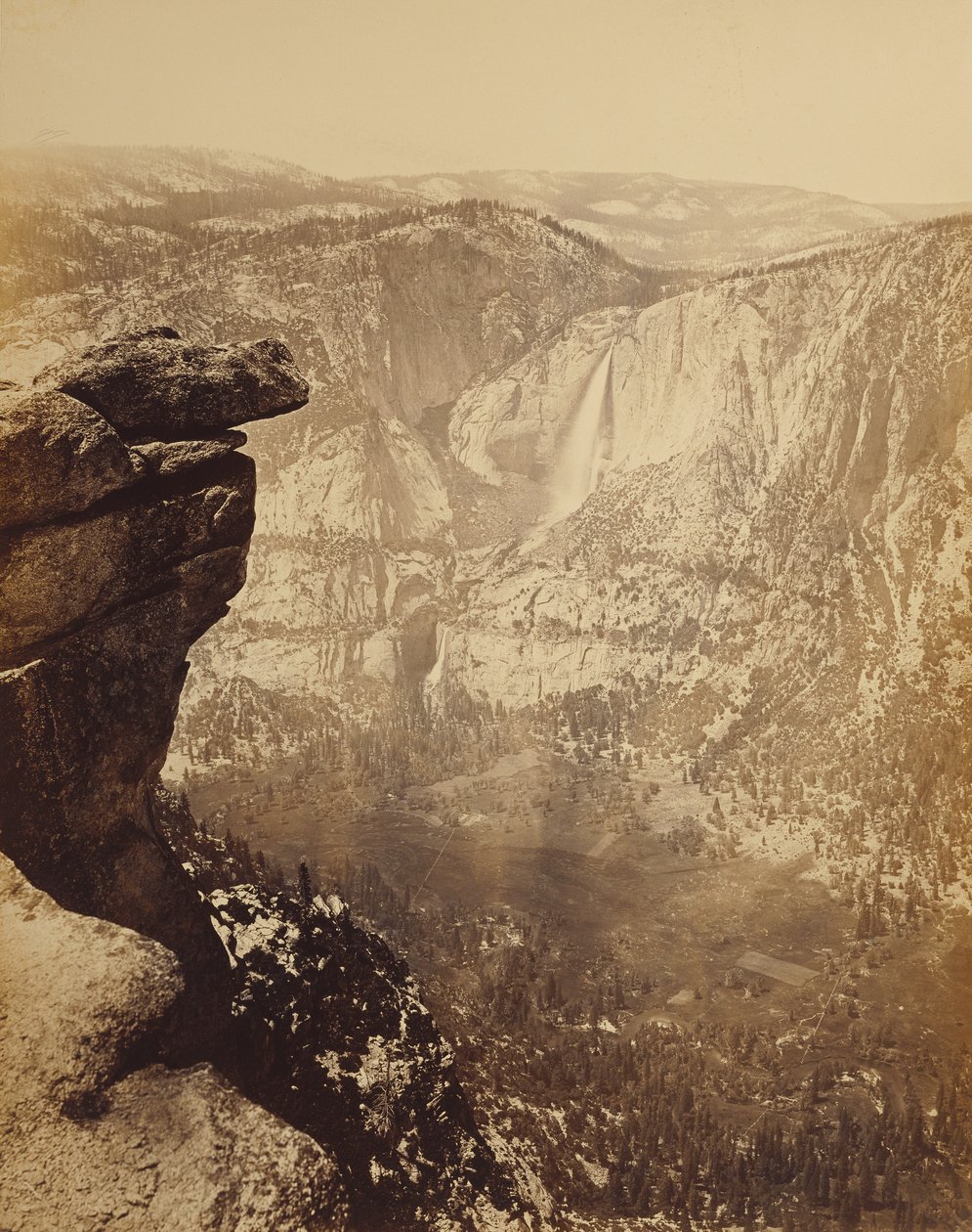Yosemite Falls from Glacier Point by Carleton Watkins