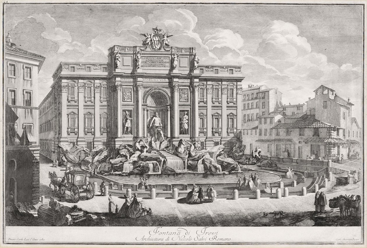 Rome, Trevi Fountain by Carlo Antonini