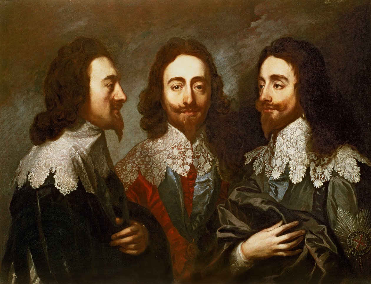 Charles I in Three Positions by Carlo Maratta or Maratti