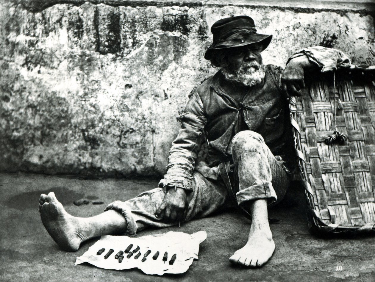 Cigar-End Seller, c.1865 by Carlo Naya
