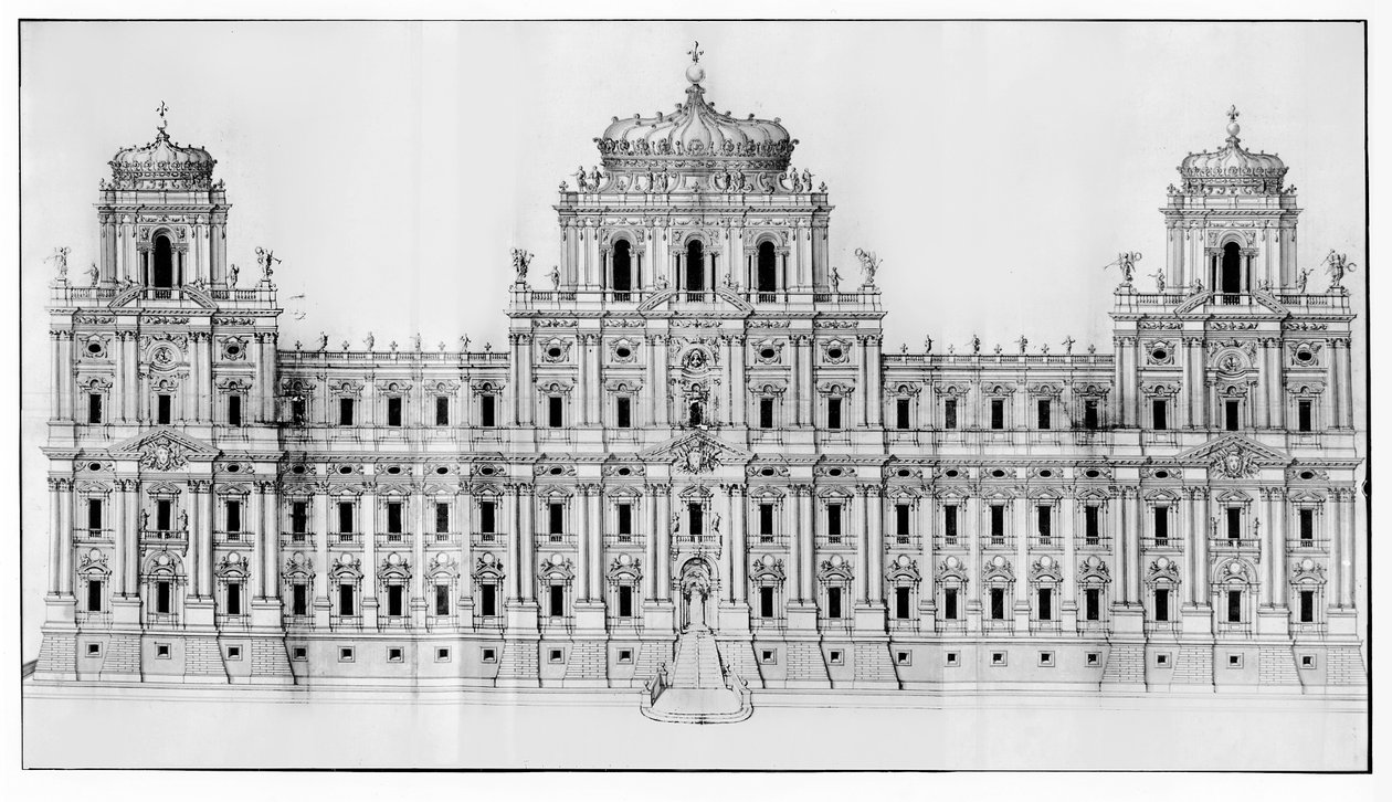 Project for the east facade of the Louvre, from 