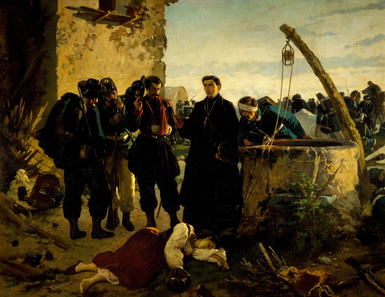 Anna Cuminello Found Dead Days After Battle of San Martino in 1859 by Carlo Ademollo