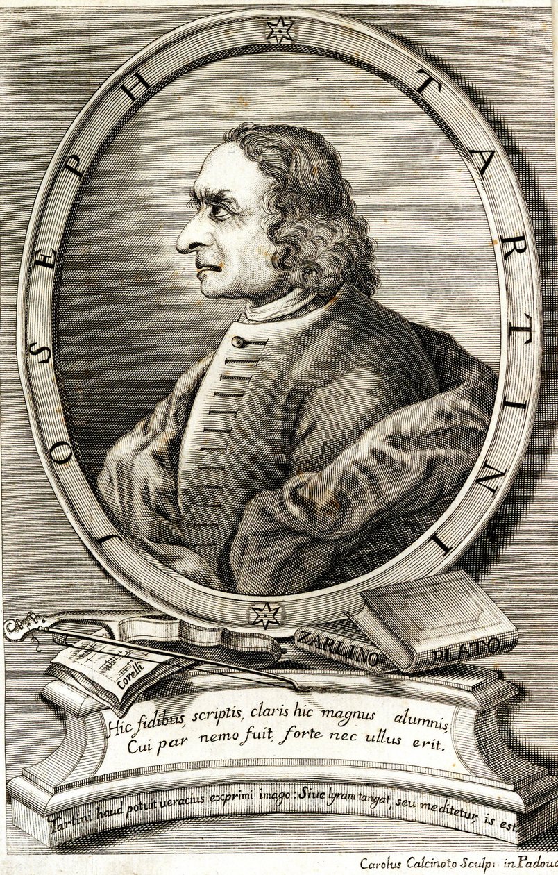 Portrait of Giuseppe Tartini by Carlo Calcinotto