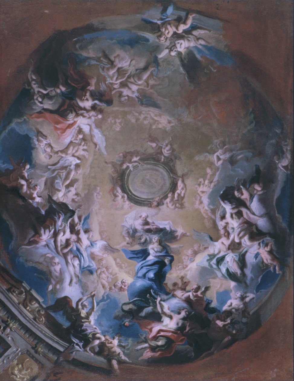 God the Father Receiving the Madonna of the Immaculate Conception by Carlo Carlone