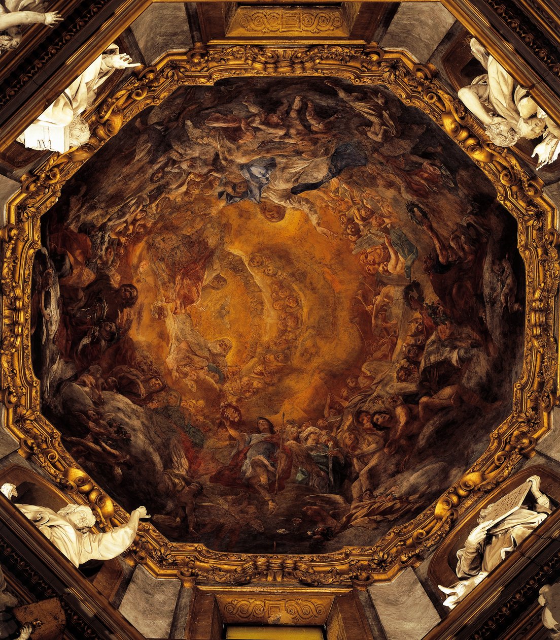 Assumption of the Virgin, by Carlo Cignani, fresco by Carlo Cignani