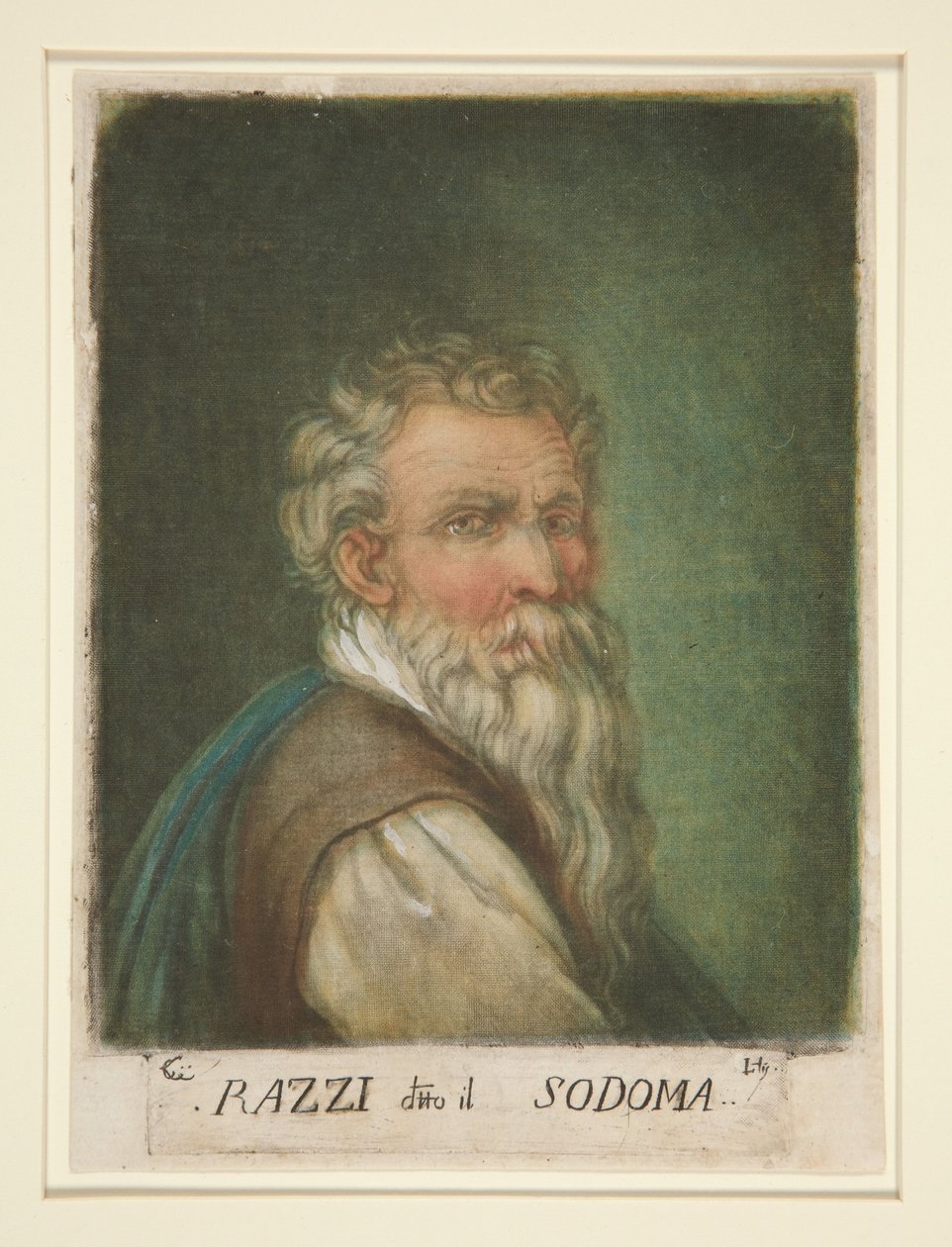 Portrait of G. A. Bazzi, also known as Il Sodoma by Carlo Lasinio