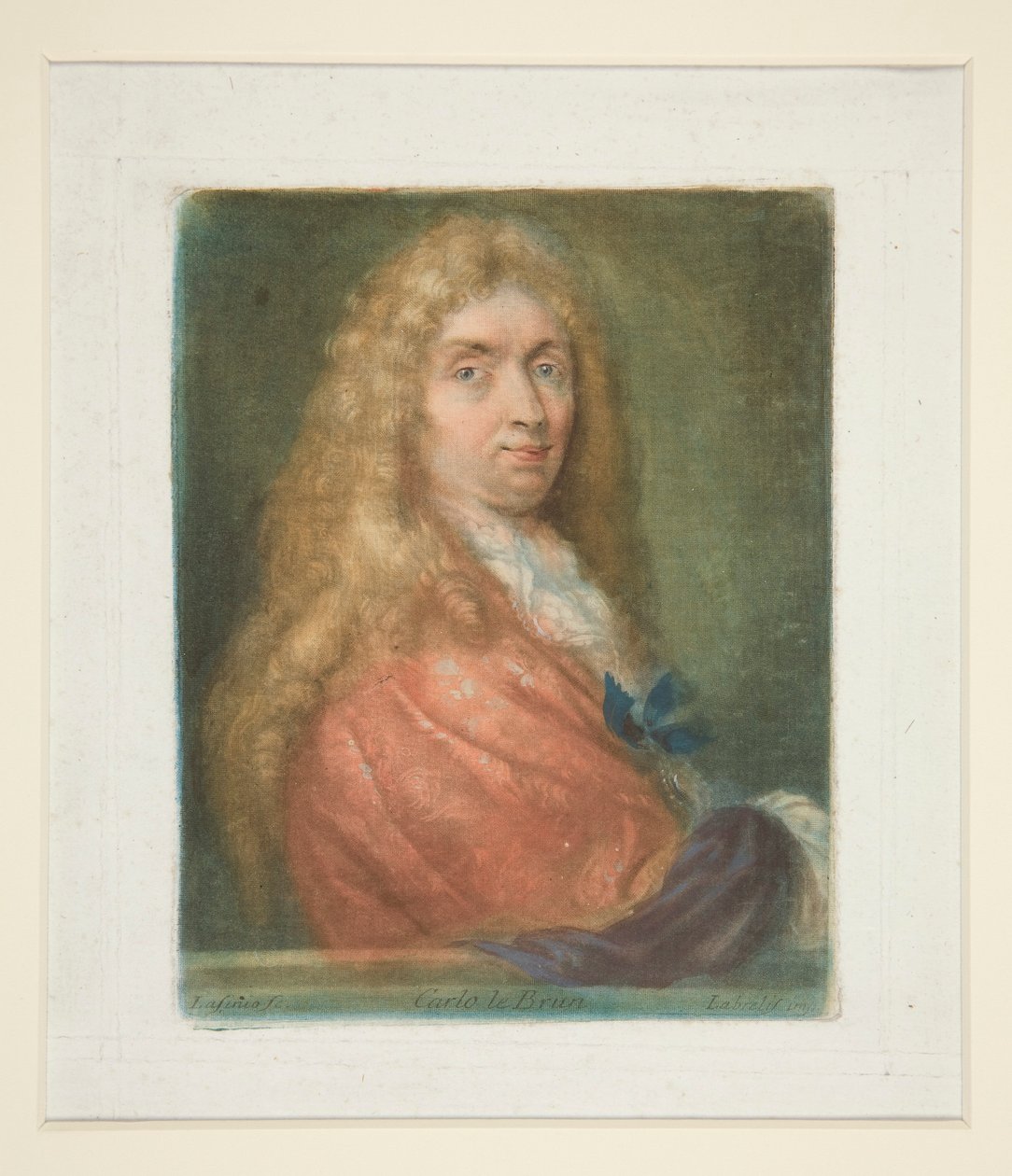Charles Lebrun, from Portraits of Painters by Carlo Lasinio