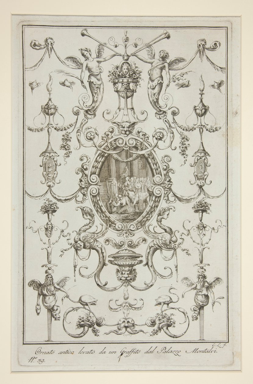 Three Sheets from Ornati Presi da Graffiti, e Pitture antiche Esistenti in Firenze by Carlo Lasinio