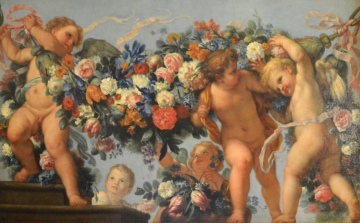Loves and Garland of Flowers by Carlo Maratta