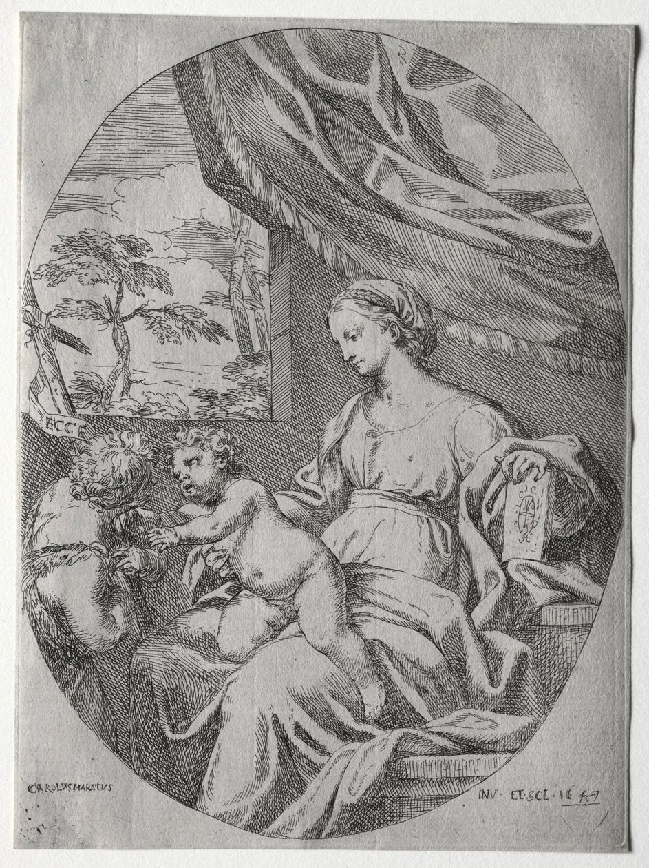 Virgin and Child with the Infant St. John by Carlo Maratta or Maratti