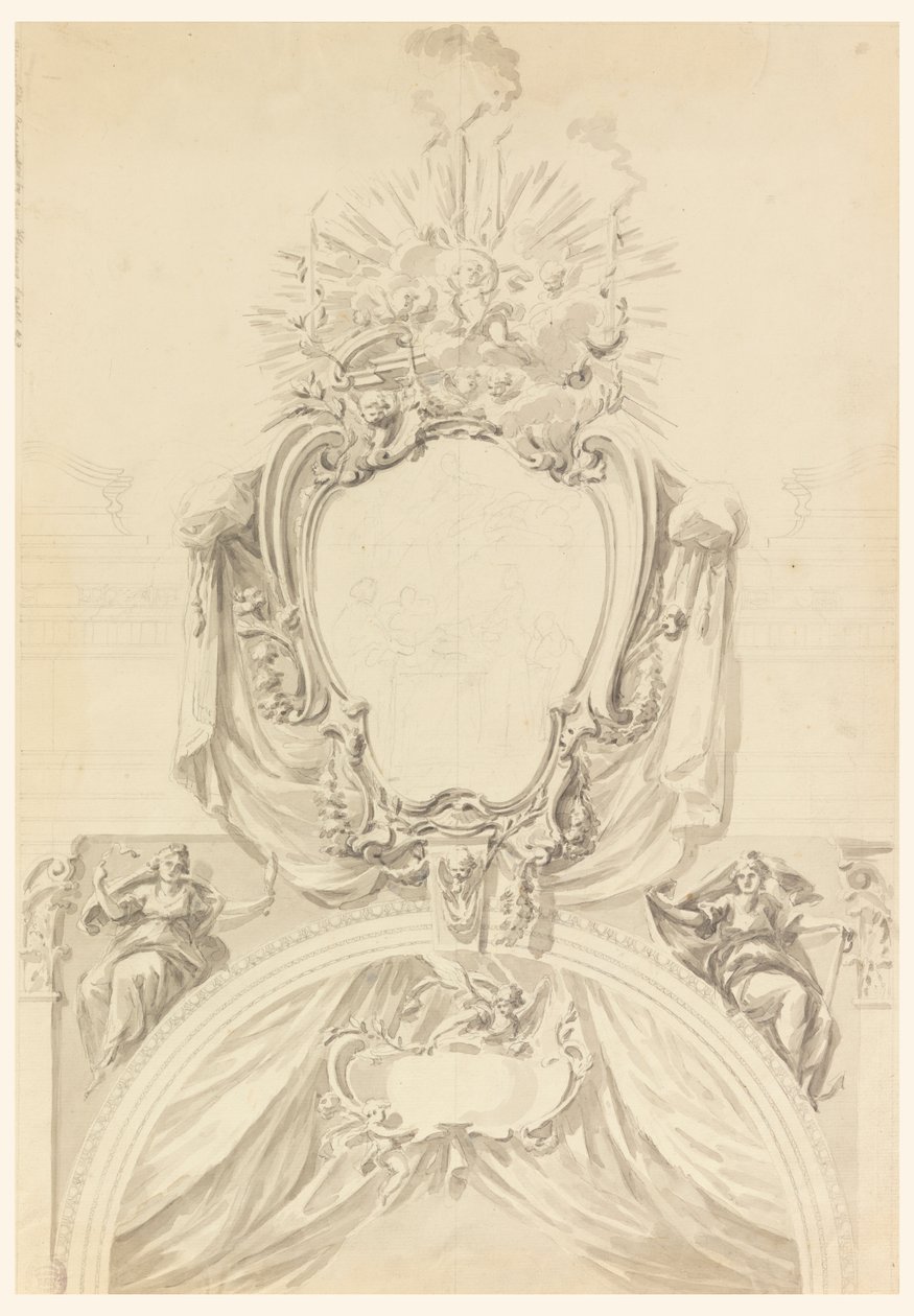Decoration of an Arched Portal by Carlo Marchionni