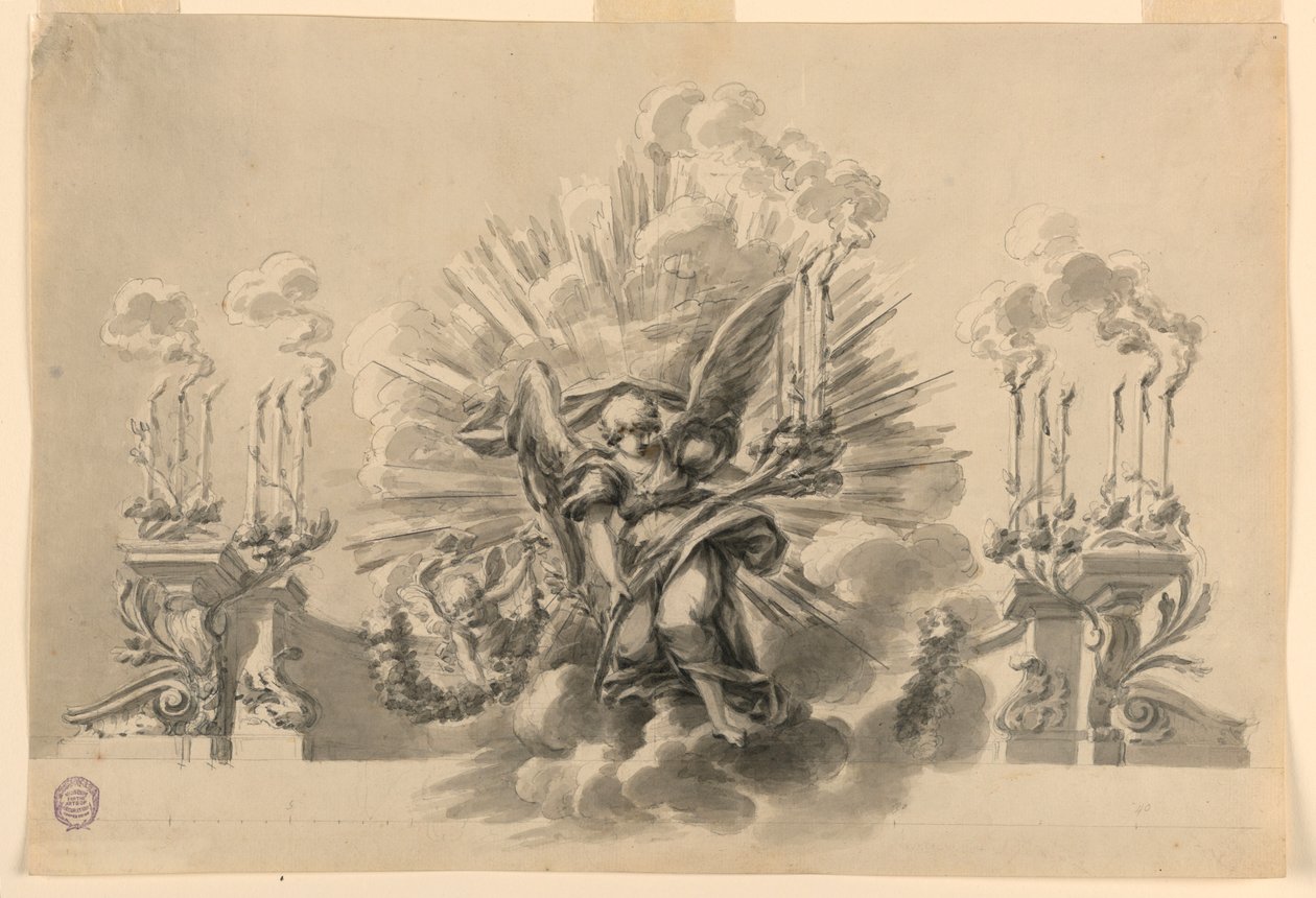Design for a ceremonial decoration, ca. 1760 by Carlo Marchionni
