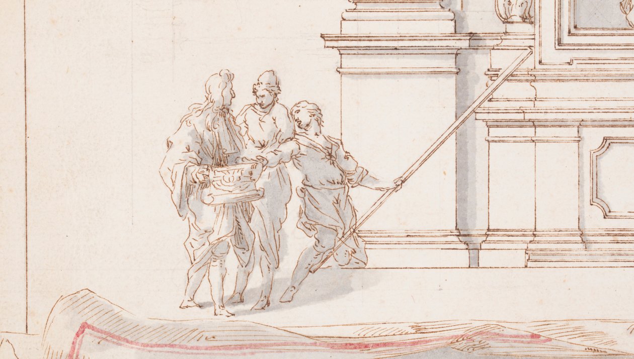 Design for an Altar: Elevation, with Trompe l