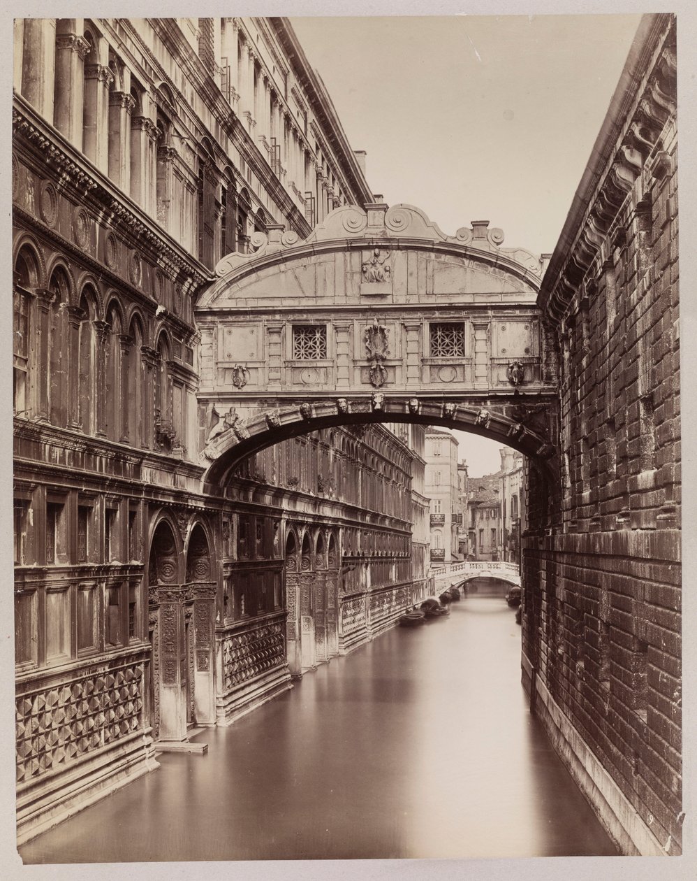 Venice. View of the Bridge of Sighs from Ponte della Paglia by Carlo Naya