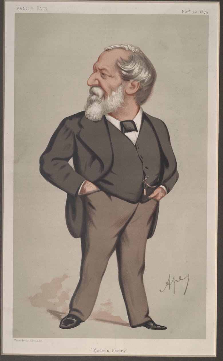 Robert Browning, Vanity Fair, 1875-11-20 by Carlo Pellegrini