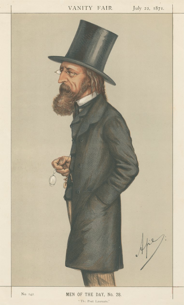 The Poet Laureate, Lord A. Tennyson (Vanity Fair series) by Carlo Pellegrini