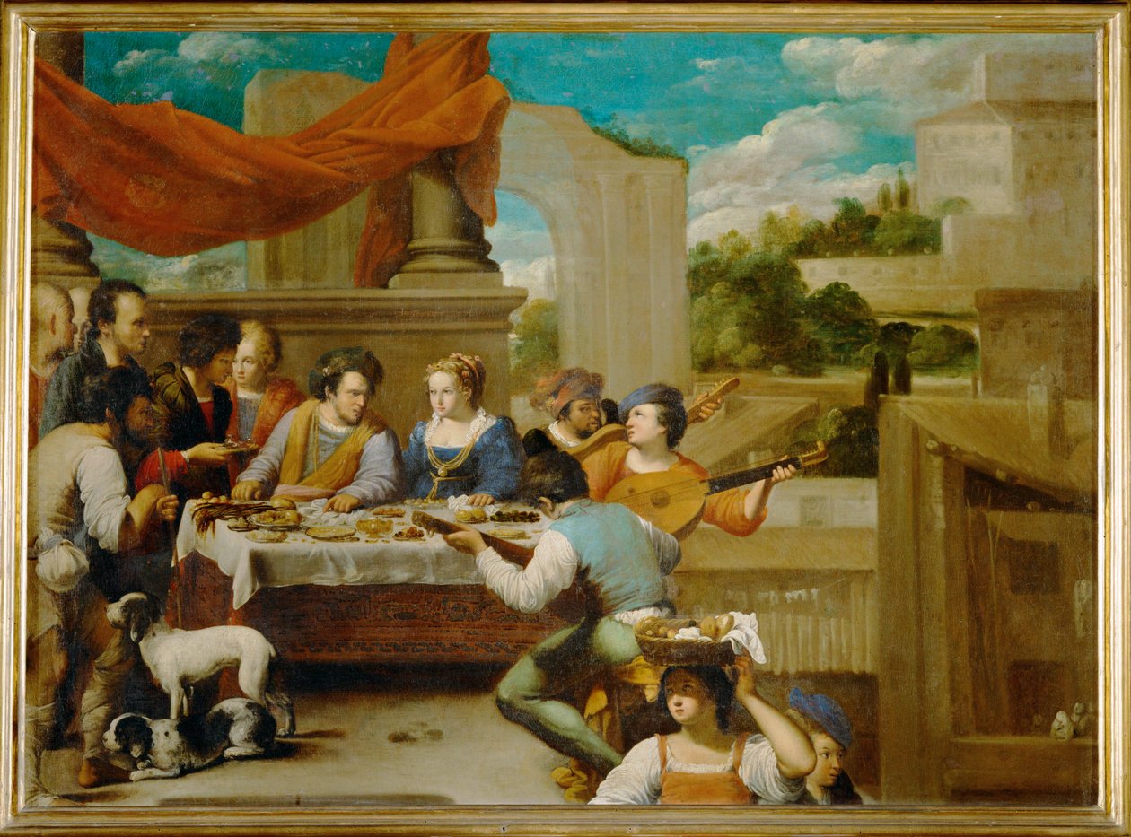 Lazarus and the Rich Spendthrift by Carlo Saraceni