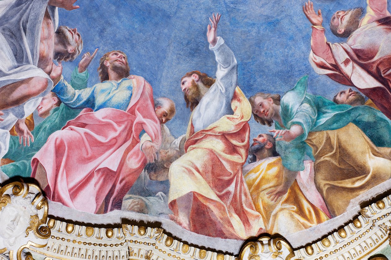 Descent of the Holy Spirit on the Twelve Apostles (detail) by Carlo Urbino