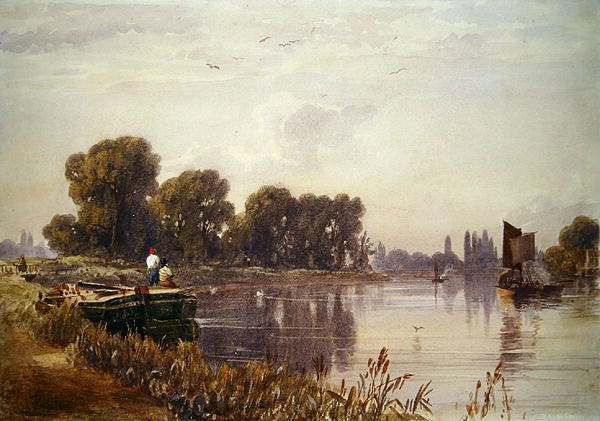 View of the Thames by Caroline Lucy Scott