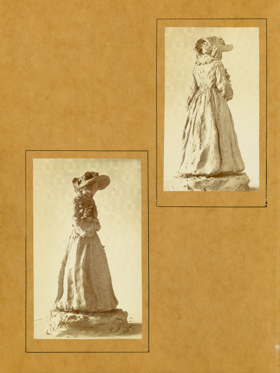 Clay Sketch by Caroline Risque, Photographs of Her Sculptures, Page One