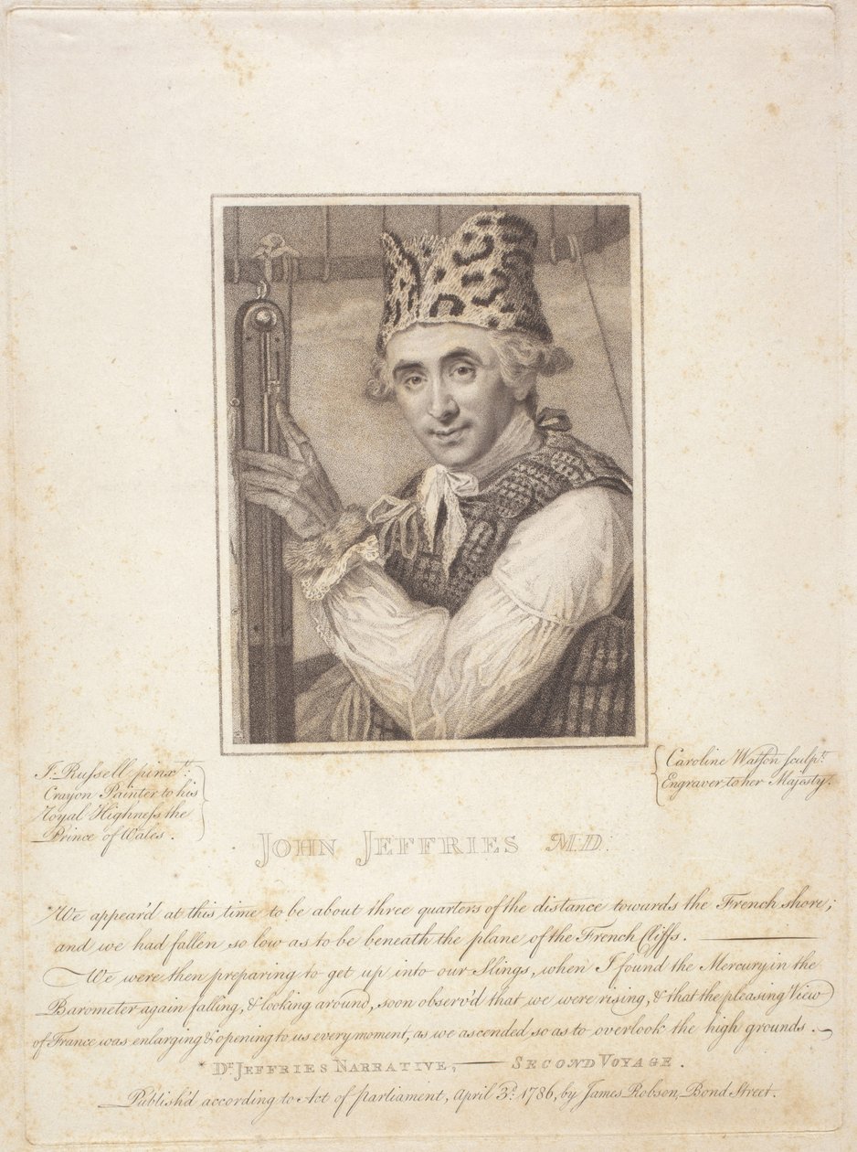 John Jeffries M.D., April 3 by Caroline and Russell John (1745 1806) Watson
