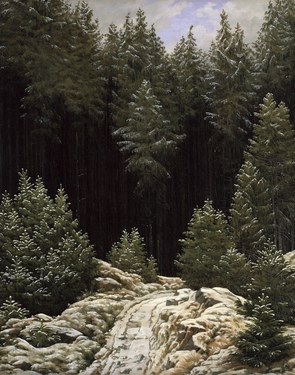 Early Snow by Caspar David Friedrich