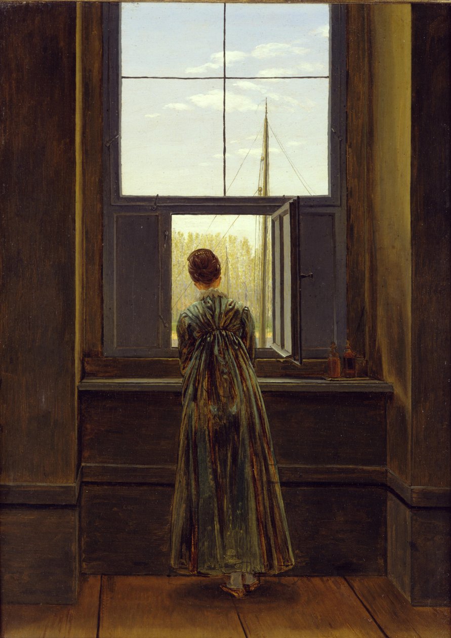 Woman at the Window by Caspar David Friedrich