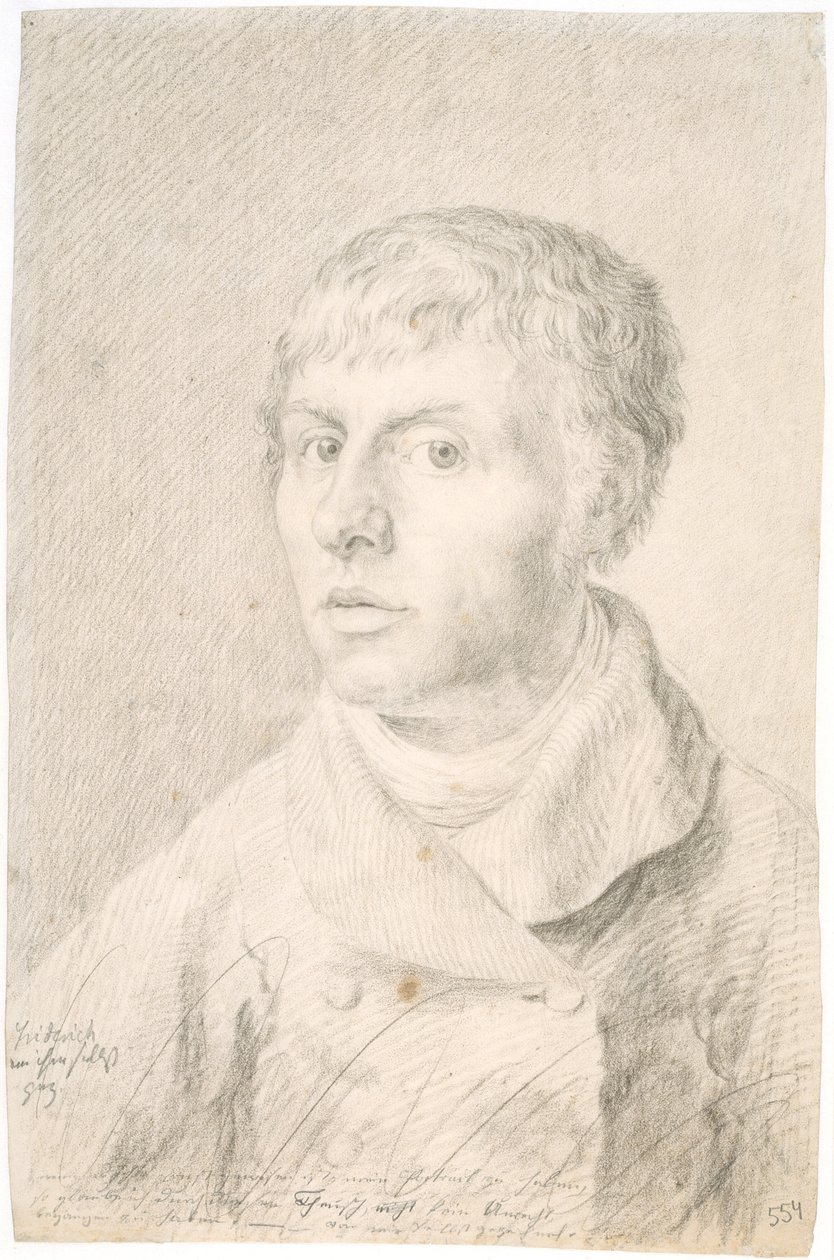Self-portrait by Caspar David Friedrich