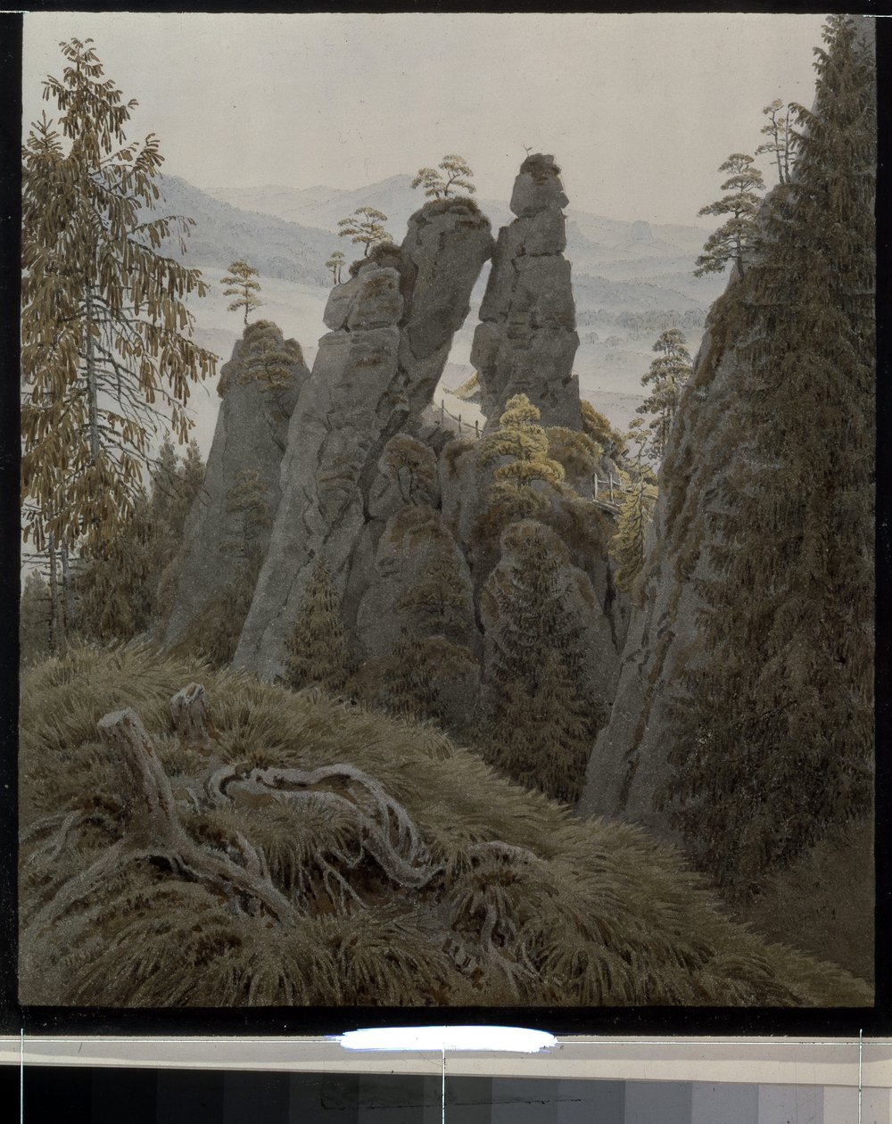 The Rock Gates in Neurathen by Caspar David Friedrich