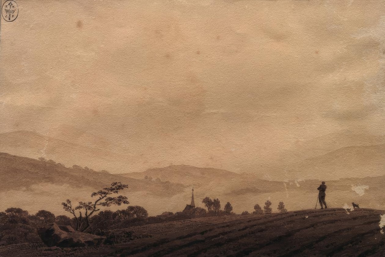 Foggy Morning by Caspar David Friedrich