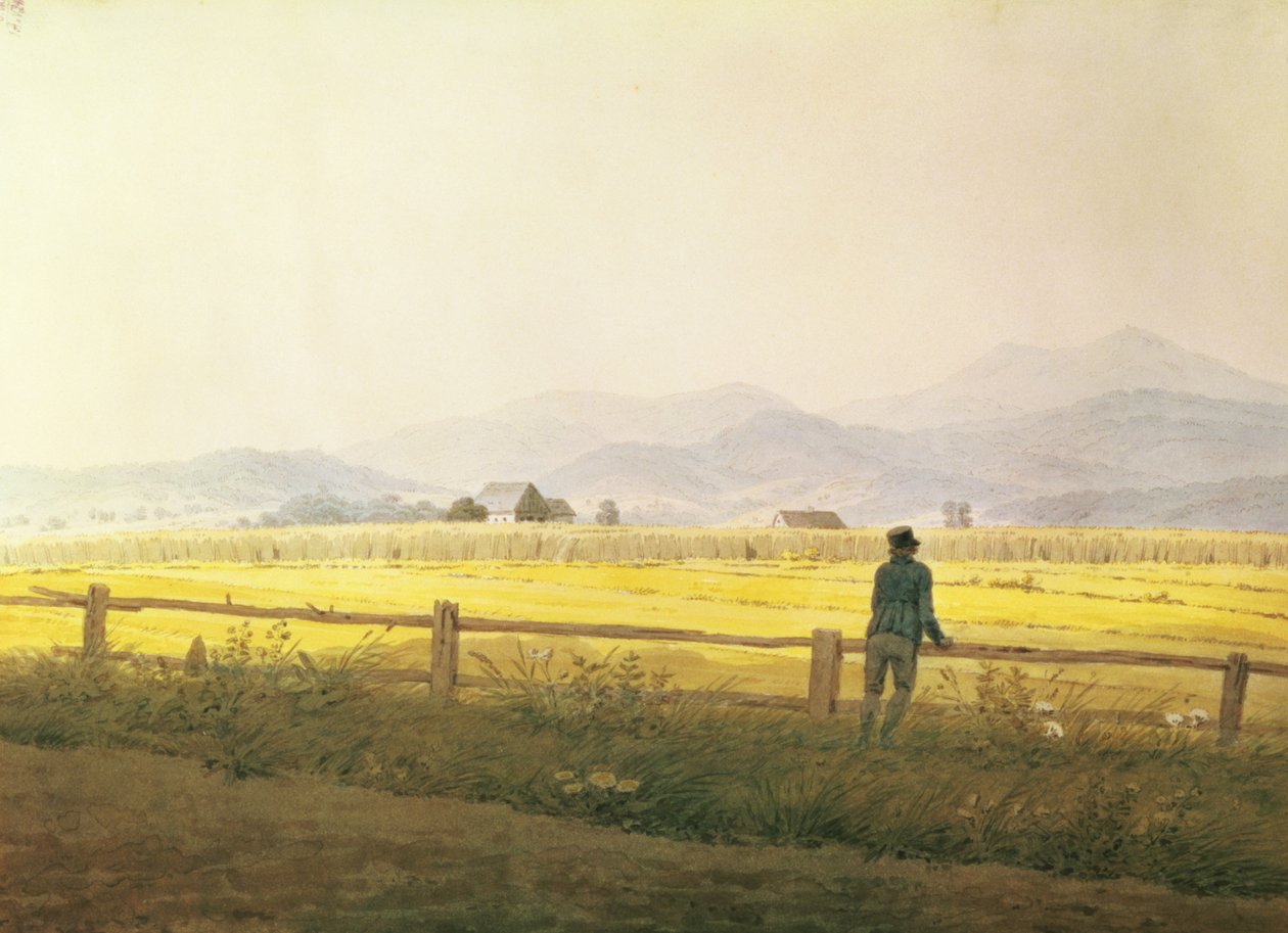 View of Schmiedebergerkamm by Caspar David Friedrich
