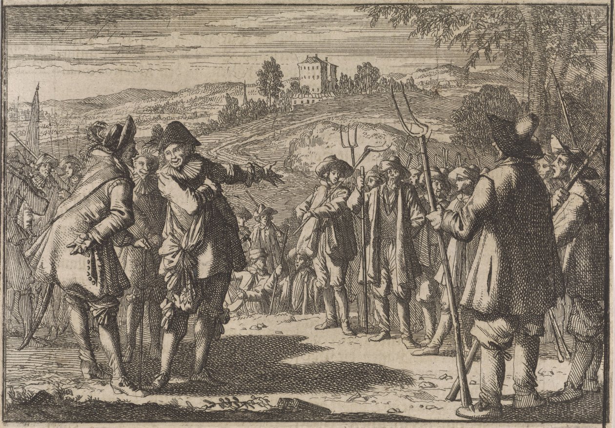 Revolt of the English Peasants, 1645 by Caspar Luyken (attributed to)