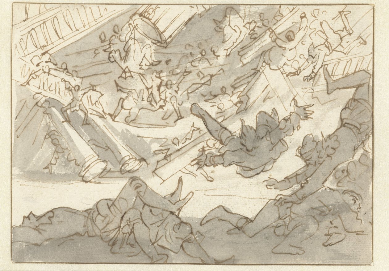 Collapse of the House of a Spanish Envoy by Caspar Luyken