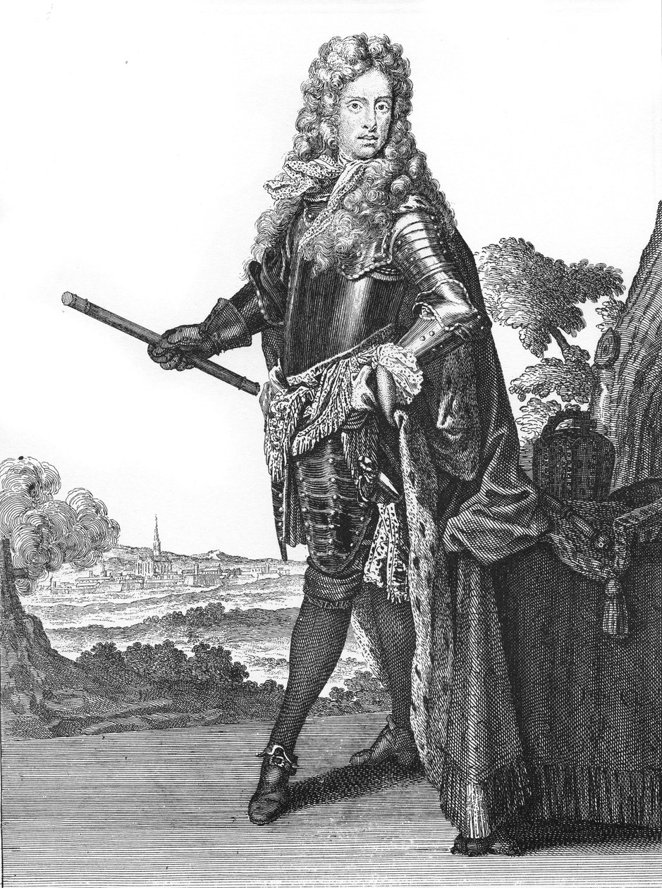 Joseph I, Holy Roman Emperor (1678-1711) - Portrait of Emperor Joseph I of the Holy Empire (1678-1711), German Roman Emperor - Drawings by Caspar Luyken - Engraved & Published by Christoph Weigel (Nuremberg 1703) by Caspar Luyken