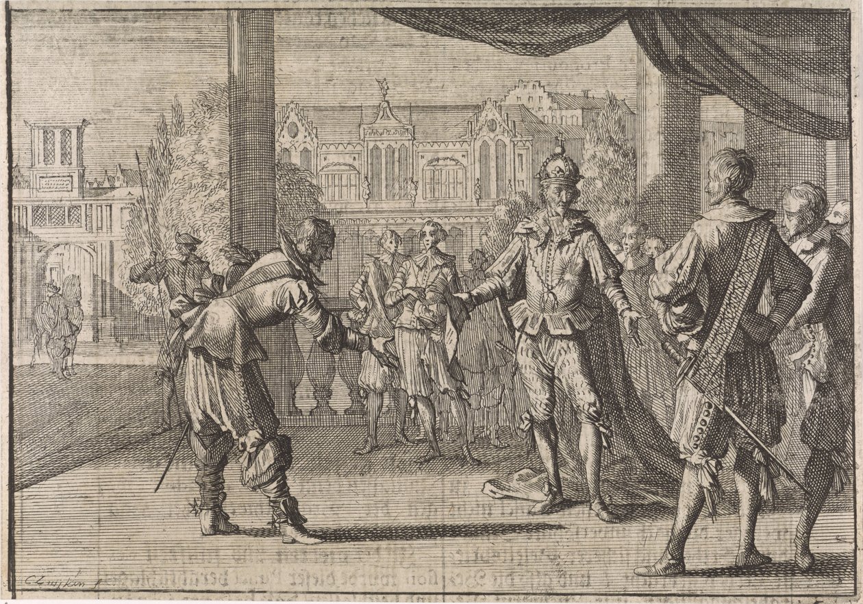 Emperor Ferdinand III Congratulated on the Birth of His Son Leopold, 1640 by Caspar Luyken