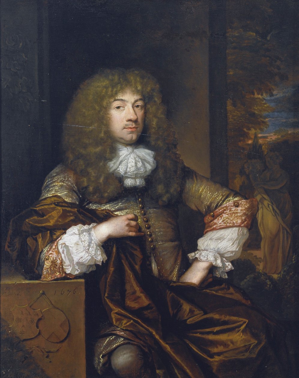 Portrait of Jan Boudaen Courten (1635-1716) by Caspar Netscher