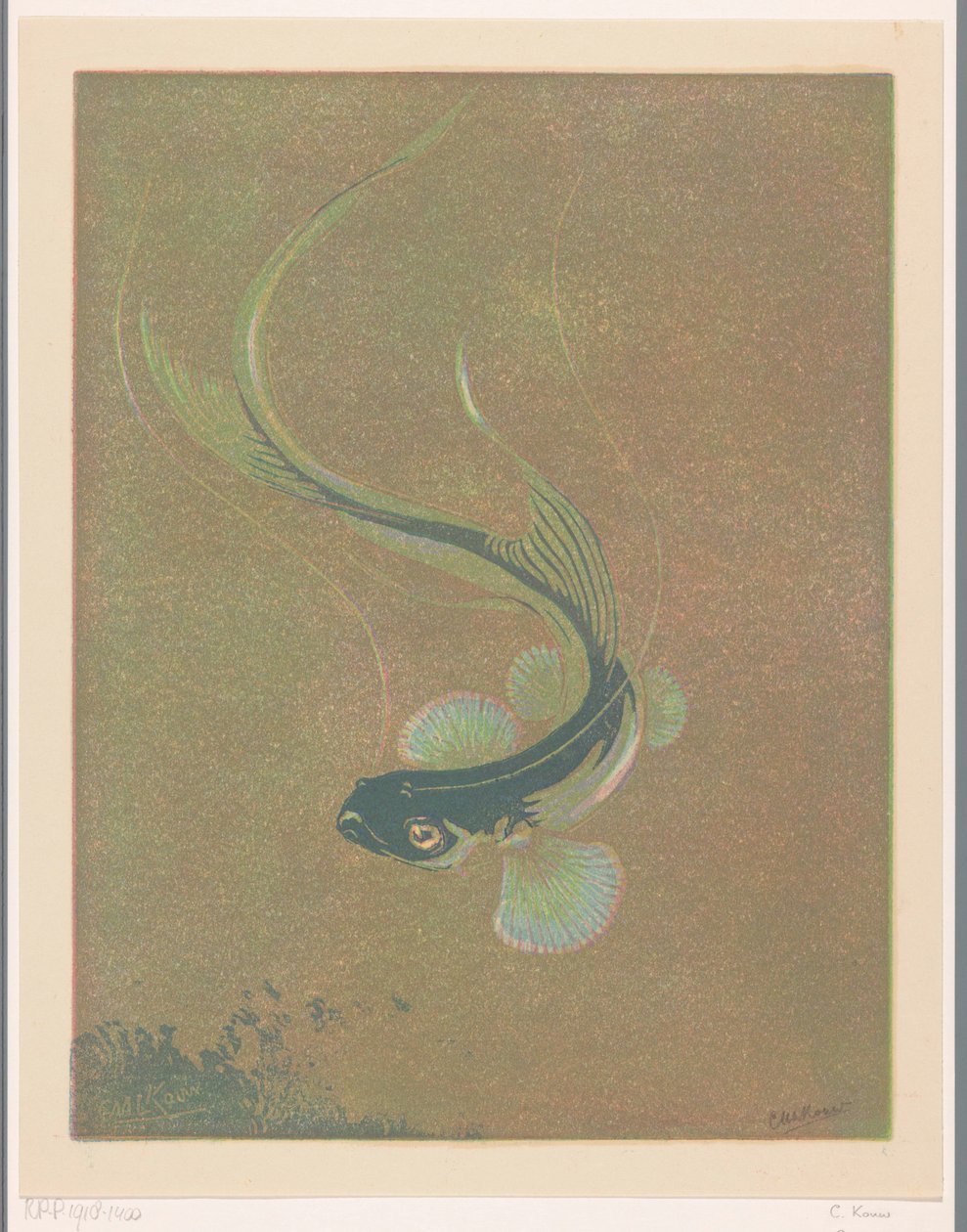 Swimming Fish by Casper M.L. Kouw (signed by artist)