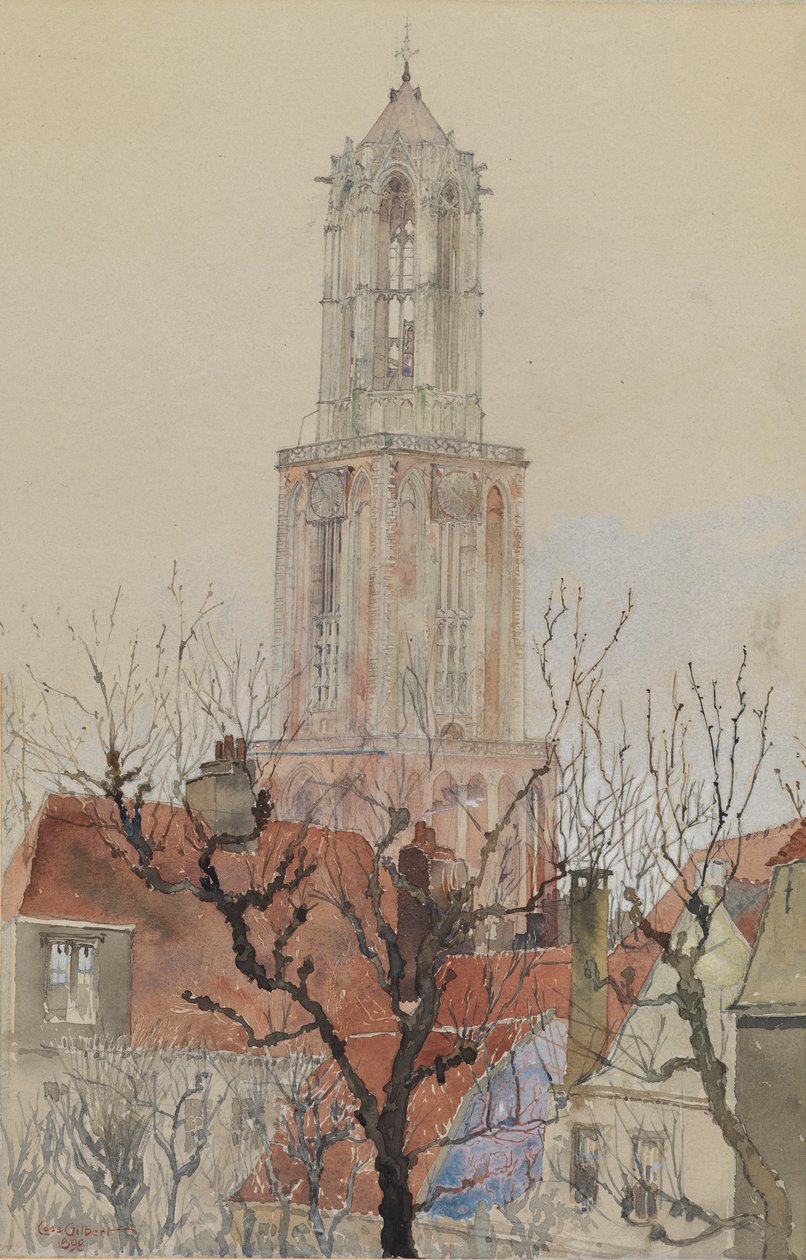Tower of the Cathedral of Utrecht, Holland by Cass Gilbert