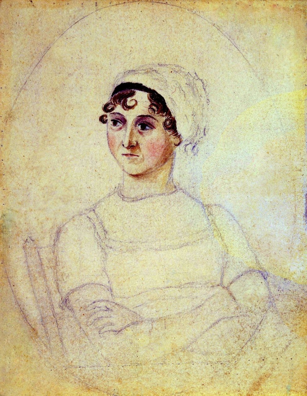 Jane Austen (restored & remastered) by Cassandra Austen
