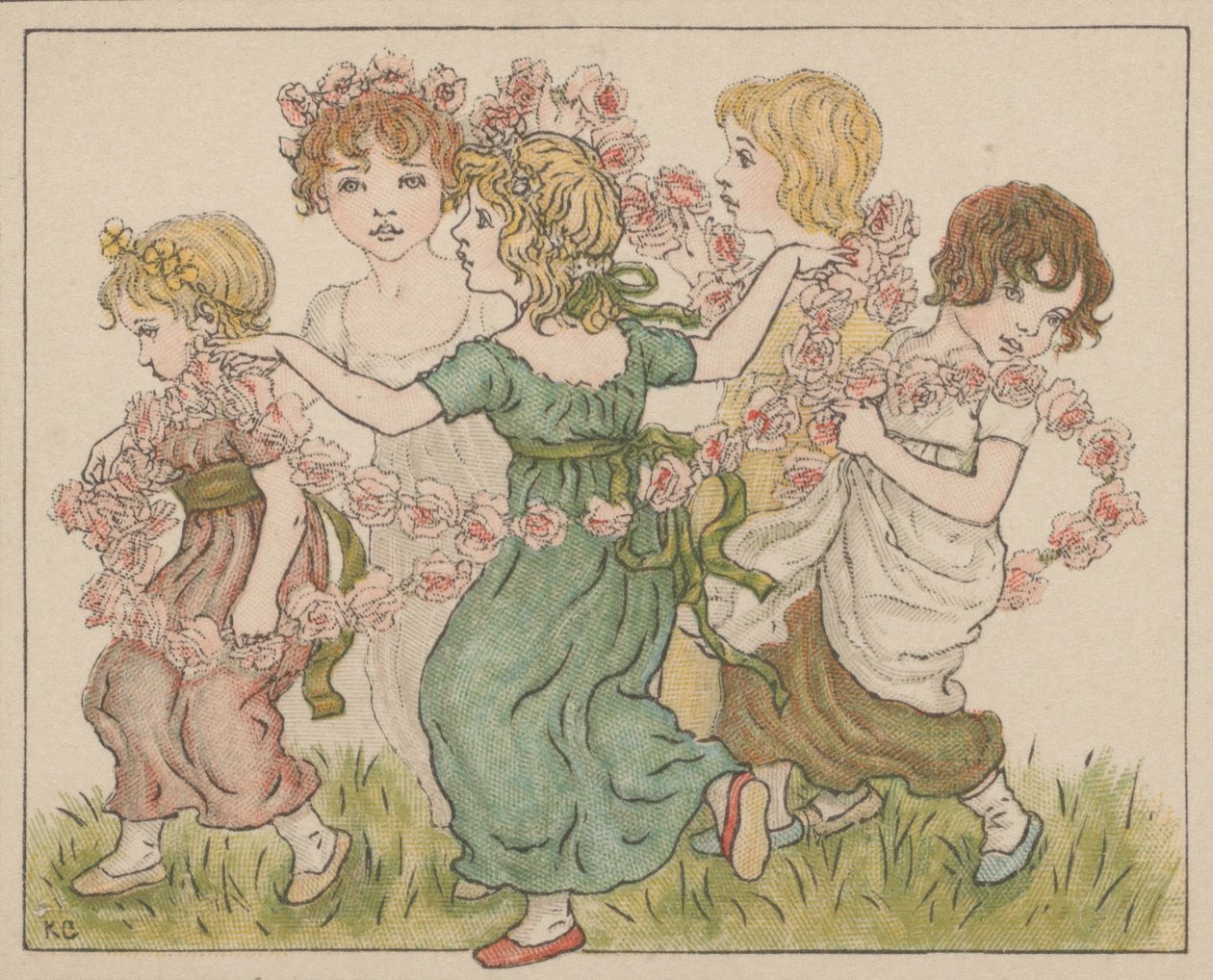 Valentine, ca. 1880 by Catherine Greenaway