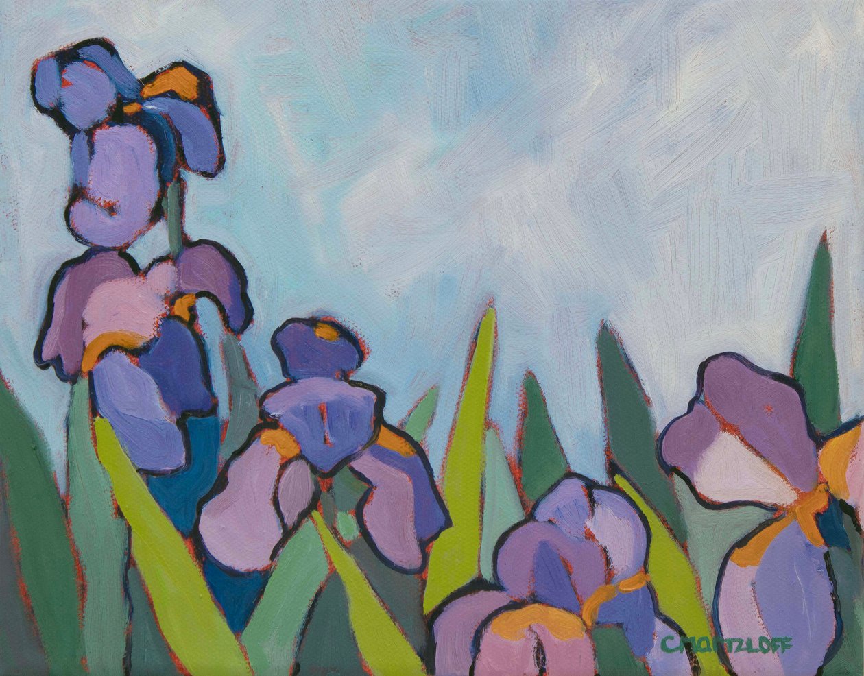 The Iris Fields, 2022 by Catherine J Martzloff