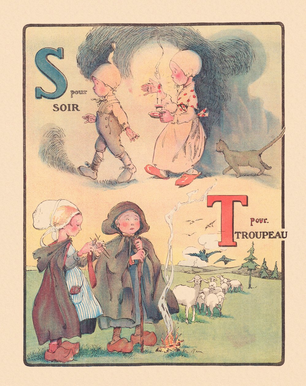 S for Evening - T for Herd by Catherine Josephine Marie Fricero