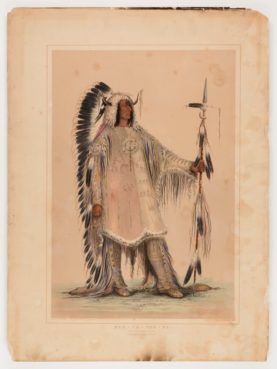 Mah-to-toh-pa, the Mandan Chief by Catlin, George